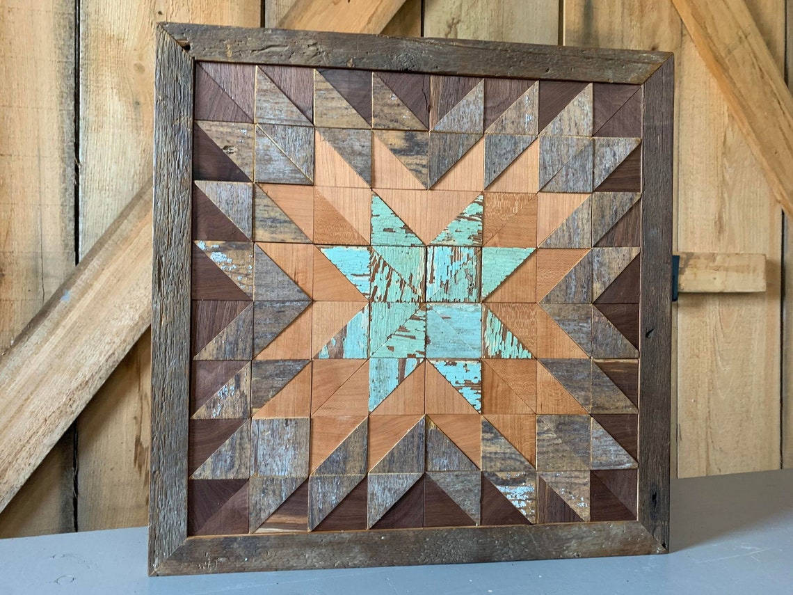 Wooden Quilt Block Barn Quilt Etsy