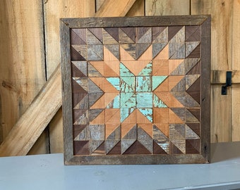 wooden quilt block barn quilt