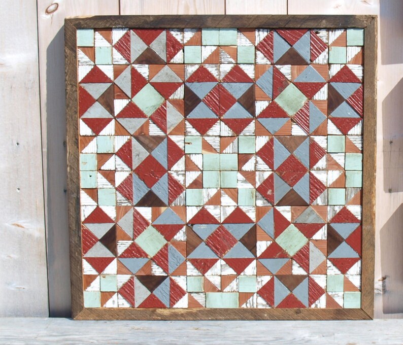 Barn Quilt Wall Hanging Rustic Decor