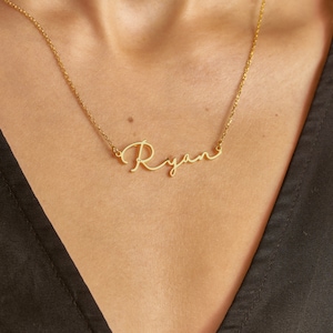 Personalized Name Necklace • Script Name Necklace • Minimalist Necklace • Custom Name Necklace • Bridesmaid Gift • Gift For Mom • NH02F66