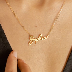 Dainty Name Necklace • Personalized Children Name Necklace • Birthday Gift • Script Name Necklace • Personalized Gift For Her • NH02F68