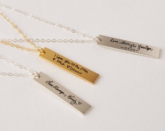 Handwriting Necklace • Meaningful Gift For Mom, Grandma Gift • Custom Handwriting Necklace • Personalized Christmas Gift • NM23