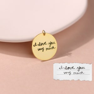 Op maat gegraveerde bedel • Gedenkteken handschriftsieraden • Sentimentele handgemaakte cadeaus • Gepersonaliseerde bedels • Cadeaus voor haar • CM11
