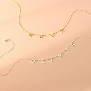 Personalized Name Necklace • Delicate Letter Necklace • Dainty Minimalist Jewelry • Custom Birthday Gifts • Perfect Gift for Her • NM54F77