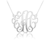 Your Monogram Initials Necklace Custom Monogram Charm Dainty Personalized Initials Jewelry Gifts for Her Bridesmaids Gifts NH10