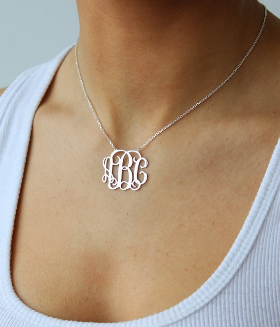 Custom monogram best sale jewelry