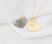 Custom Fingerprint Necklace • Heart Charm Fingerprint Necklace • Custom Handwriting Jewelry • Gift for Her • Gift for Grandma • NM32 
