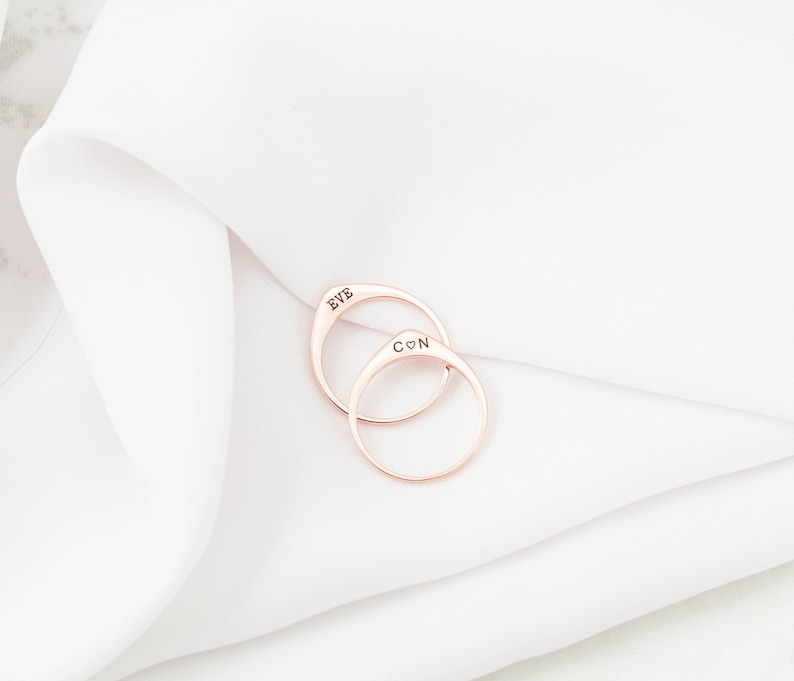 Custom TearDrop Ring \u2022 Personalized Stacking Ring \u2022 Custom Minimalist Ring \u2022 Memorial TearDrop Ring \u2022 Initial Ring \u2022 MOTHER/'S GIFT \u2022 RM36F41