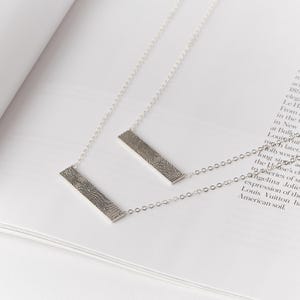 Collana con battito cardiaco personalizzato • Collana con barretta personalizzata • Collana con ecografia • Collana con ECG • Regalo commemorativo • Regalo per la mamma • Regalo per l'infermiera • NM22 immagine 7