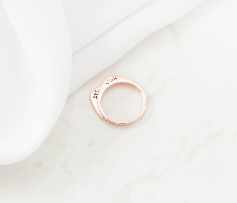 Custom TearDrop Ring \u2022 Personalized Stacking Ring \u2022 Custom Minimalist Ring \u2022 Memorial TearDrop Ring \u2022 Initial Ring \u2022 MOTHER/'S GIFT \u2022 RM36F41