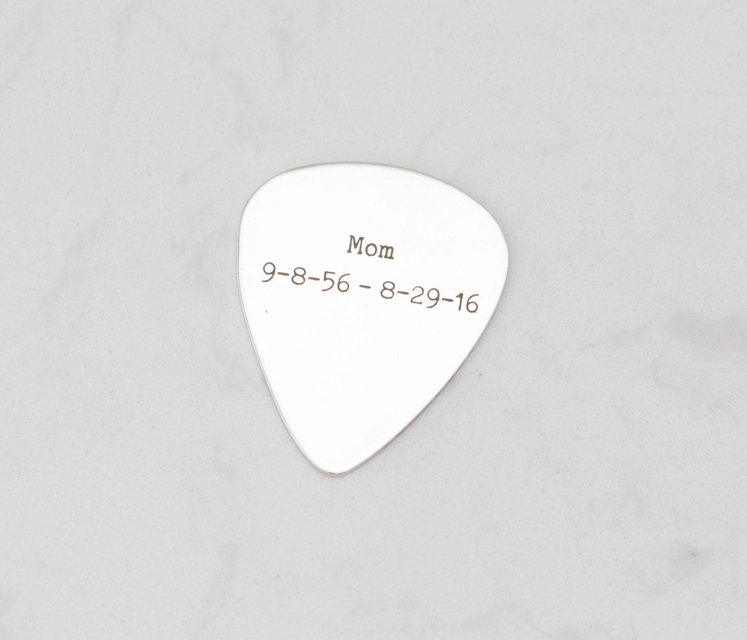 Custom Guitar Pick Fingerprint Jewelry Fingerprint Guitar Etsy