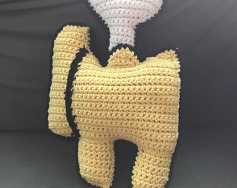 Handmade Crochet Among Us Dead Crewmate Plushie | Pillow Amigurumi