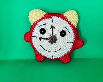 Handmade Crocheted Christmas Watch Ornament - Festive Holiday Decor