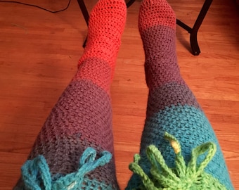 Crochet Leg Warmers | Thigh High Socks