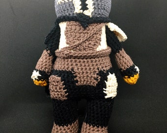 Handmade Alien Fighter Amigurumi Crochet Doll