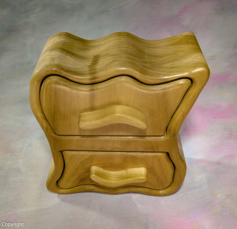 Charming Bandsaw Box Unique Modern Nautical Jewelry Armoire Ring Box Popular Best Selling Items Nautical Decor Lake Decor Top Selling
