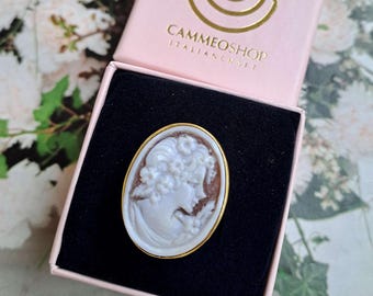 Klassischer silberner Cameo-Ring, Torre del Greco Cameo-Ring