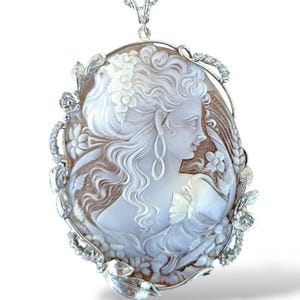 Lady&#39;s face sardonic cameo