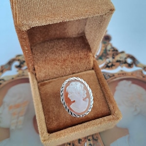 Vintage stijl cameo-ring