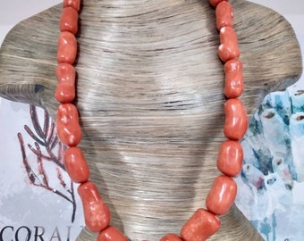 Coral stones necklace