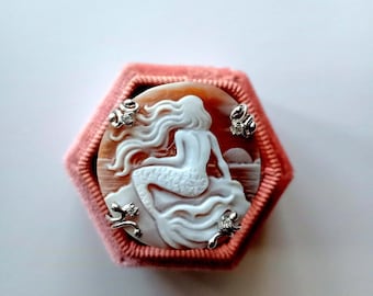 Mermaid cameo ring