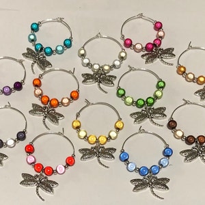 120pcs Wine Glass Charm Rings - Silver Plated 25mm Rings For DIY Party Markers, No Gemstone