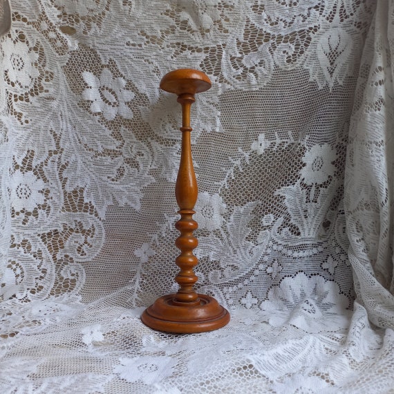 French Vintage Wooden Hat Stand Antique Hat Display Etsy