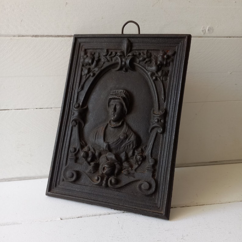French Antique Cast Iron Wall Decor Rustic Wall Hanging Etsy