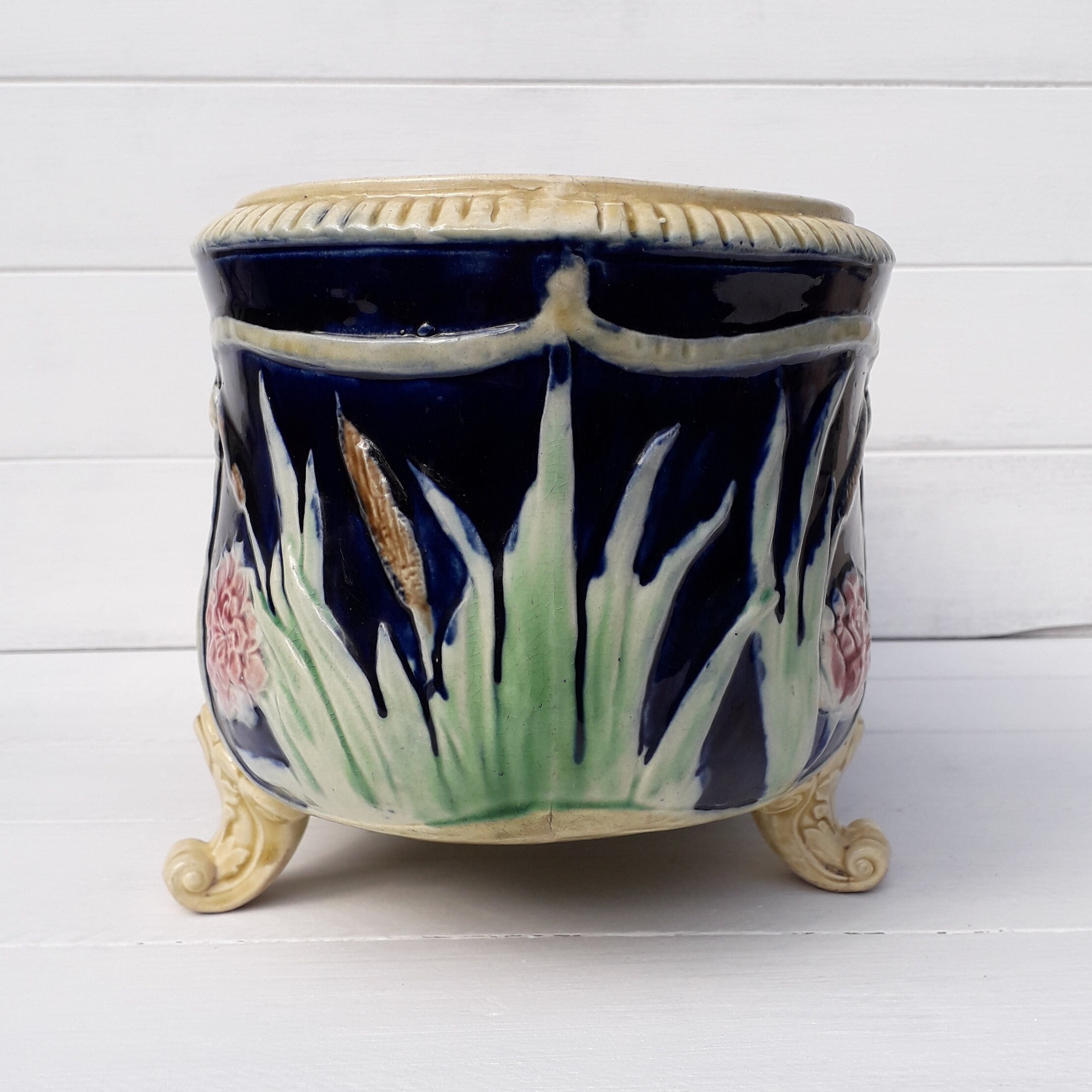 large majolica planters