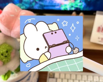 Bunny DS | 2.5 inch Cute Waterproof Matte Vinyl Sticker