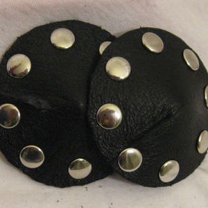 Studded Leather Pasties in Multiple Colors image 4