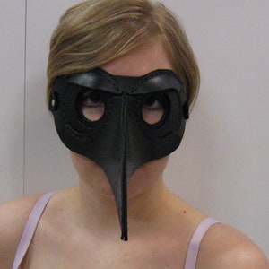 Hand Made Leather Raven/Crow Masquerade Mask