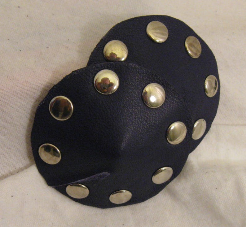 Studded Leather Pasties in Multiple Colors image 3