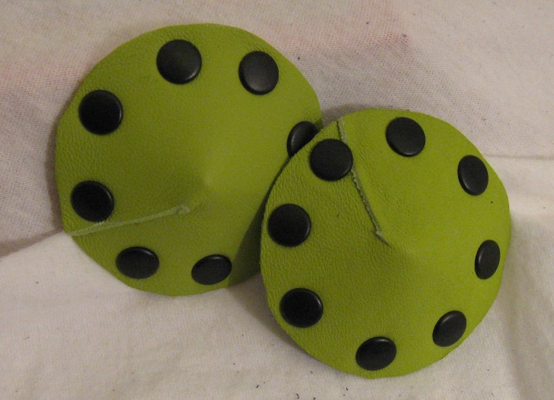Studded Leather Pasties in Multiple Colors image 2
