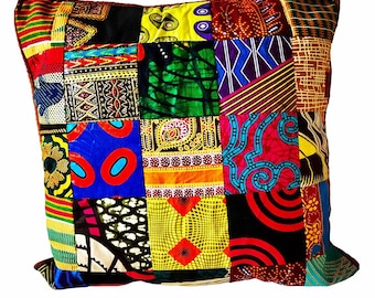 Ankara / African Print Decorative Pillow Cover - WITH INSERT