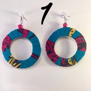African Handmade Earrings - Large Size