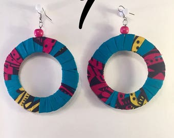 African Handmade Earrings - Large Size