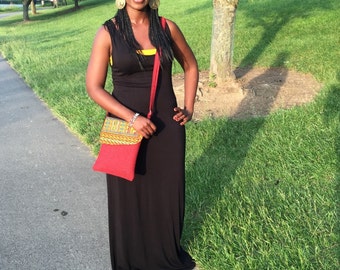 Ankara / Dashiki / African Print Crossbody Bags - Medium Size