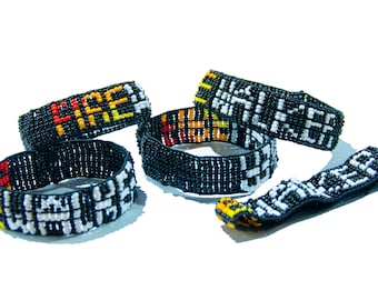 Tony Robbins Motivation Firewalker Beaded Bracelet UPW DWD Business Mastery