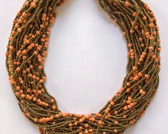 African Handmade Bead Necklace - Different Colors