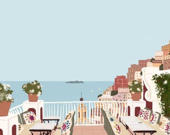 Le Sirenuse - Terrazza Aldo's Positano, Positano, Amalfi Coast, Costiera, Costiera Amalfitana, Italy, Italian summer, Italian art, holidays