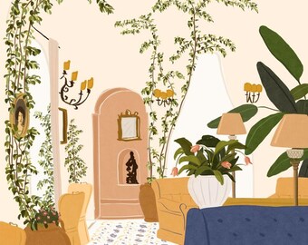 Le Sirenuse, Positano, Italy, southern Italy, la dolce vita, slow life, illustration, italian lifestyle, italian summer, italian holidays
