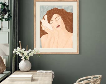 Kelyfos, sea goddess, Italian sea, shell, goddess