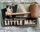 Rare Genuine MacArthur Corn Cob Pipe Postcard from WWII