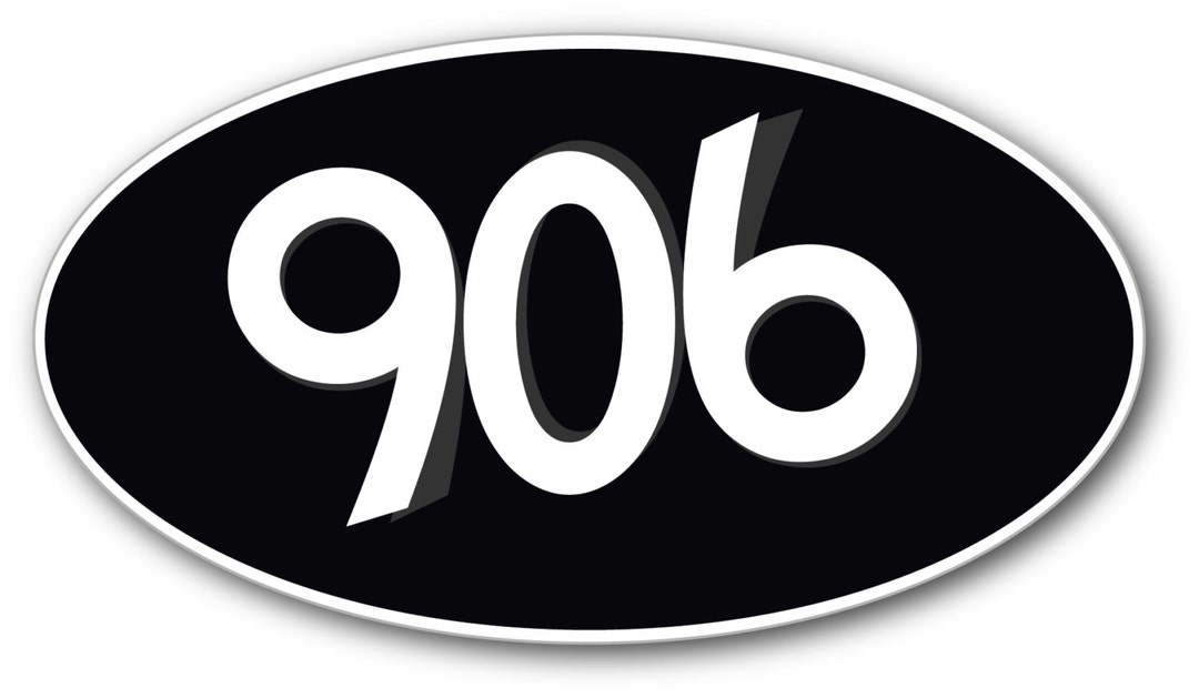906 Area Code Sticker Etsy