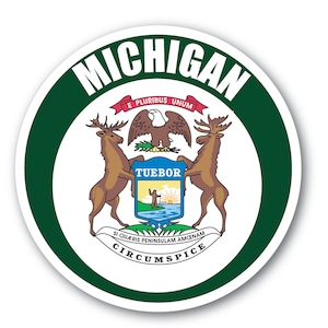 Michigan Flag Decals