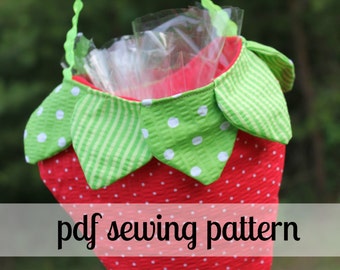 Strawberry Shortcake Purse-Instant Download PDF Sewing Pattern