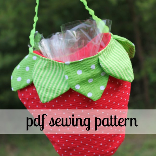 Strawberry Shortcake Purse-Instant Download PDF Sewing Pattern