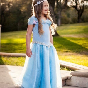 Playground to Palace Dress, a princess style pdf sewing pattern with instant download