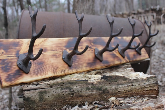 Rustic Coat Rack Hall Tree Cabin Coat Hook Distressed Etsy